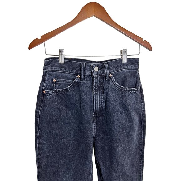 Denim forum the pin up‎ super high straight 28L black denim organic cotton sz 27 - Picture 3 of 8